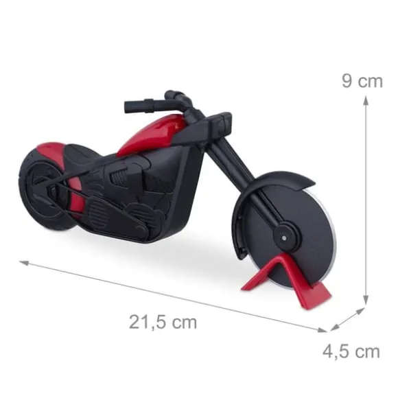 Pizzaskärare, 9x21.5x4.5 cm, Svart