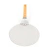 Pizzaspade - Bakspade - Rund - Rostfritt stål - För pizza, paj och tårta - Silver