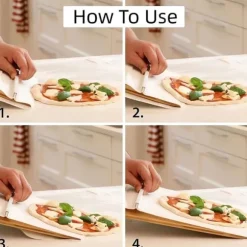 Pizzaspade med non-stick pizzaöverföring 53x30cm