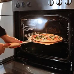 Pizzaspade, Metall, Träskaft