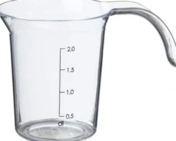 Plast Team Mätbägare Kittel med mätbägare 0,2l Palermo PlastTeam