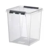 Plastkasse SmartStore transparent 70l m/låg 72x40x39cm - (39 stk.)