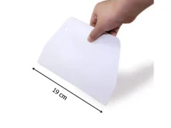 Plastskrapa 19 cm för att breda ut grädde, spatel, kniv, murslev