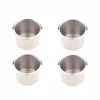 Pofet - AUZ4512 - Set med 4 universal mugghållare i rostfritt stål för pokerbord, soffa - 68 x 55 mm