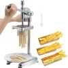 Pommes Frites-press Manuell, Lång i Rostfritt Stål, Potatismospress, Hög Kvalitet, Lätt Att Rengöra
