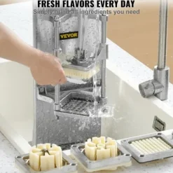 Pommesfritesskärare, 0,64x0,95 cm, Silver, Rostfritt stål