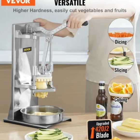 Pommesfritesskärare, 0,64x0,95 cm, Silver, Rostfritt stål