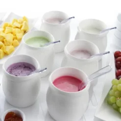 Porslinsåskanna av vitt porslin 1L - Hendi 785010