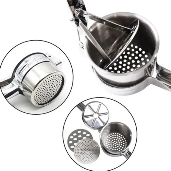 Potatispress med 3 presskivor