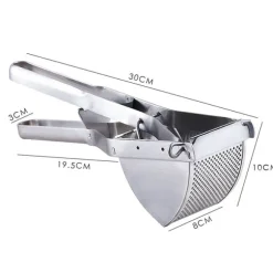 Potatispress och fruktpress i rostfritt stål