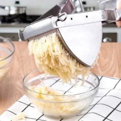 Potatispress och fruktpress i rostfritt stål