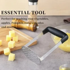 Potatispress Potatismos Rostfritt Stål Kökstillbehör Grönsakspress Kökspryl