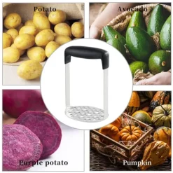 Potatispress Potatismos Rostfritt Stål Kökstillbehör Grönsakspress Kökspryl