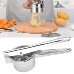 Potatispressare 3 i 1 exakt pressande design av rostfritt stål potatisstötare för kommersiellt hembruk