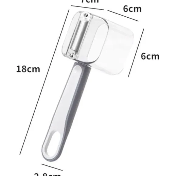 Potatisskalare med Behållare - Grå