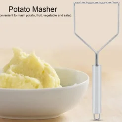 Potatisstötare - Handtag i rostfritt stål, Kross för grönsaksslam, Köksprylar