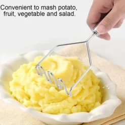 Potatisstötare - Handtag i rostfritt stål, Kross för grönsaksslam, Köksprylar