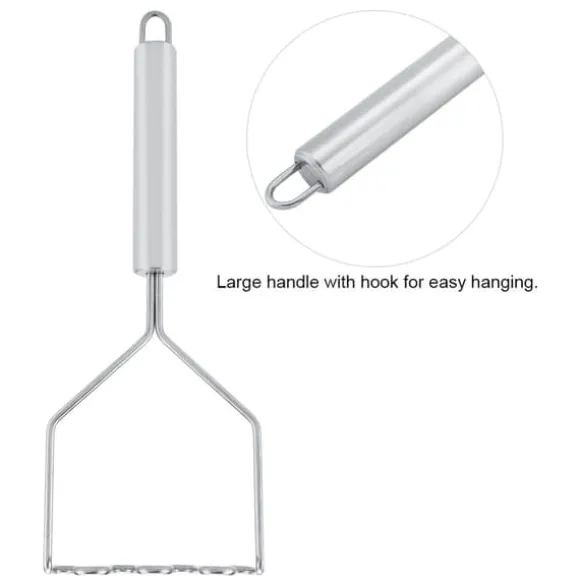 Potatisstötare - Handtag i rostfritt stål, Kross för grönsaksslam, Köksprylar