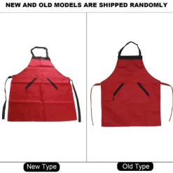 Praktiskt Damförkläde Herrklänning För Hemkök Restaurang Matlagning Kock Röd