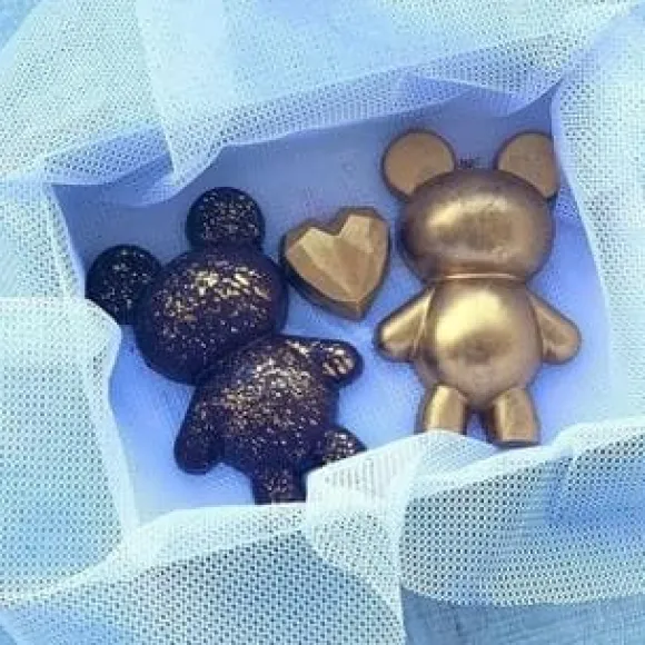 Pralinform Nallebjörn Chokladform - Porto Formas 63 - Special 3 Part Mold