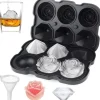 Premium Silikon Isform – 3 Rosor & 3 Diamanter | Lättlossande Stora Iskuber för Whisky & Cocktails & Juice