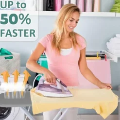 Premium strykbrädeskydd för snabb och enkel strykning, lämplig för ångstrykjärn, 41 cm x 120 cm