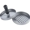 Press för hamburgare i grått med 11,5 cm diameter - för grillning, camping, hem och catering