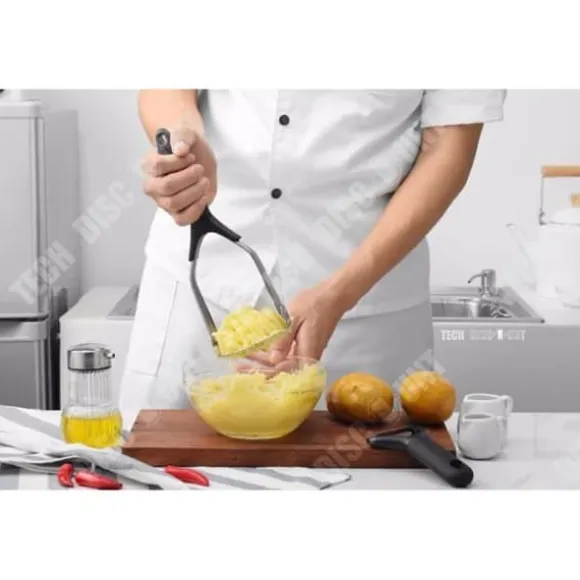 Pressa puré - Inox - Professionell - Plasthandtag - Kökstillbehör - Hållbar