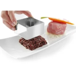 Presser för fyrkantig konfektyrform för kakor 80x80mm Hendi 512234