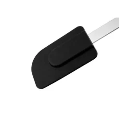 Probus - Ergonomisk raclette för bakning i rostfritt stål och silikon, rund handtag, diskmaskinsvänlig, 30 cm, Svart