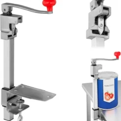 Professionell konservöppnare monterad på en bordsskiva upp till 34 cm