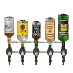 Professionellt Roterbar Flaskeholderför 0,7 - 1,0L flaskor - Roterbar Flaskeholder för 5 flaskor