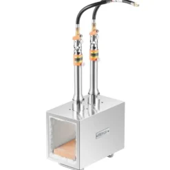 Propanässja, 2-brännare fyrkantig rostfri, stor kapacitet, metallsmide