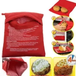 Påse för att koka röd potatis på 4 minuter i mikron