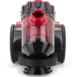 Påslös multicyklondammsugare - LIVOO DOH105R - 700 W - 2 L - 78 dB - Tvättbart filter - 2-i-1-munstycke - Röd / Svart
