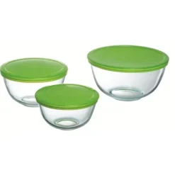 PYREX Beredningsskål + plastlock 14 cm transparent