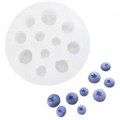 Realistiska Blåbär Silikonform för Sockerpasta, Choklad, Gelé, Tårtdekorationer