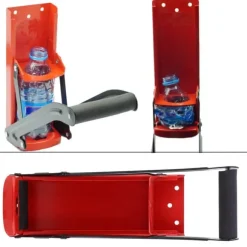 Red Steel Can Crusher - 500ML flaskåtervinningsverktyg med öppnare