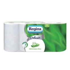 Regina Delicate Aloe Vera Toalettpapper 8 Rullar