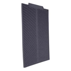 Rektangulär Silikon Avloppsmatta Torkdiskplatta Värmebeständig Halksäker Bricka (Grå)