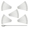 Relaxdays Aptitretare Spikes Cocktail Spike Set 50 Grill Grönsakskött Rostfritt stål Grillspett 11 cm, Silver
