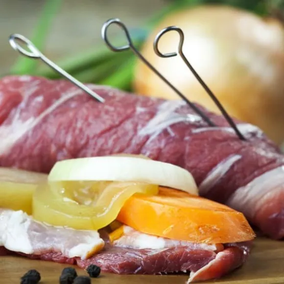 Relaxdays Aptitretare Spikes Cocktail Spike Set 50 Grill Grönsakskött Rostfritt stål Grillspett 11 cm, Silver