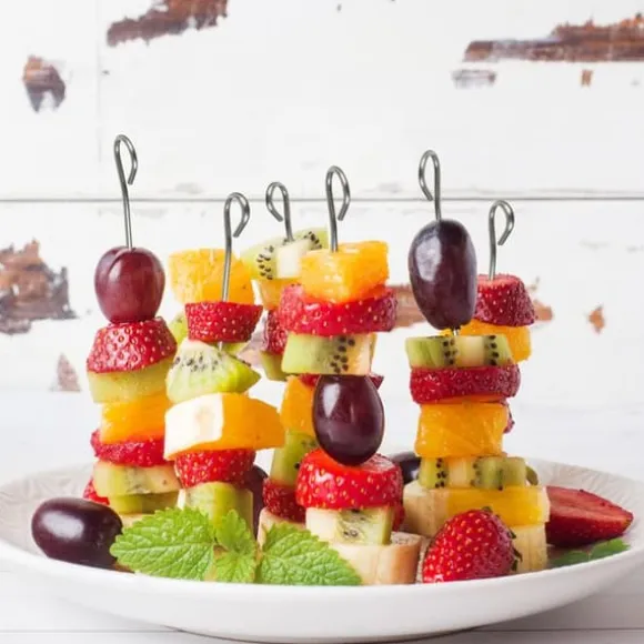 Relaxdays Aptitretare Spikes Cocktail Spike Set 50 Grill Grönsakskött Rostfritt stål Grillspett 11 cm, Silver