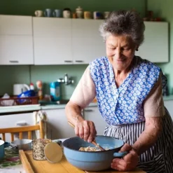 Relaxdays Glasförvaringslådor, set om 3, storlekar 500, 700, 1000 ml, pasta, ris, flingor, kaffe, D 9,5 cm, bambu