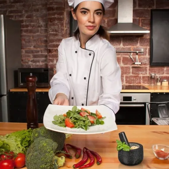 Relaxdays Mortel i granit med stötte, robust, för kryddor, örter, mortel i polerad sten, d. 12 cm, 300 ml, grå