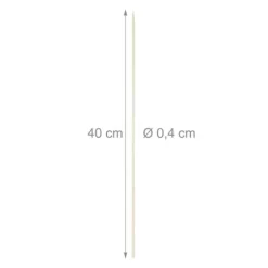 Relaxdays Piques trä, 300-pack, bambu, grillspett, 40 cm lång, sockervadds-käktar, Ø 4 mm, natur
