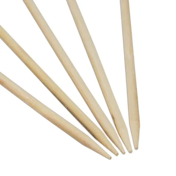 Relaxdays Piques trä, 300-pack, bambu, grillspett, 40 cm lång, sockervadds-käktar, Ø 4 mm, natur