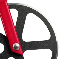 Relaxdays Pizza Roulette cykel pizzaskärare med fixerat stöd färgglad degskärare