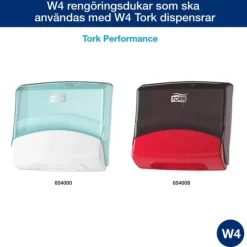 Rengöringsduk TORK W4 Slitstark 90/fp