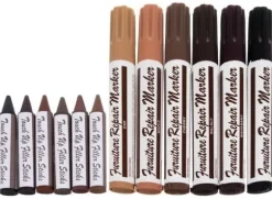 Reparationskit med 6 Pennor För Repiga Möbler & Golv